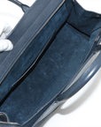 Saint Laurent Cabriolet Leather Handbag Navy 448967