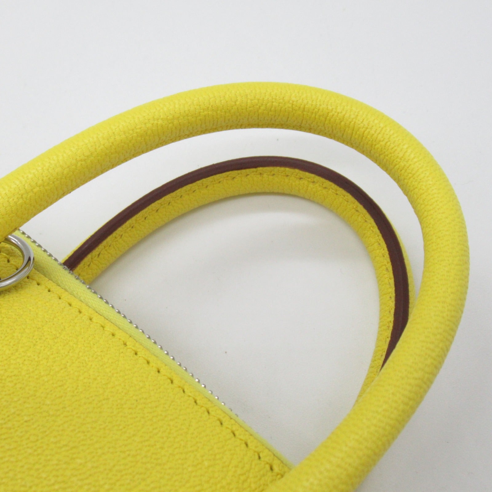 Hermes Bolide 1923 Mini Lime Shoulder Bag Shoulder Bag Leather Shoulder  Yellow Shaped