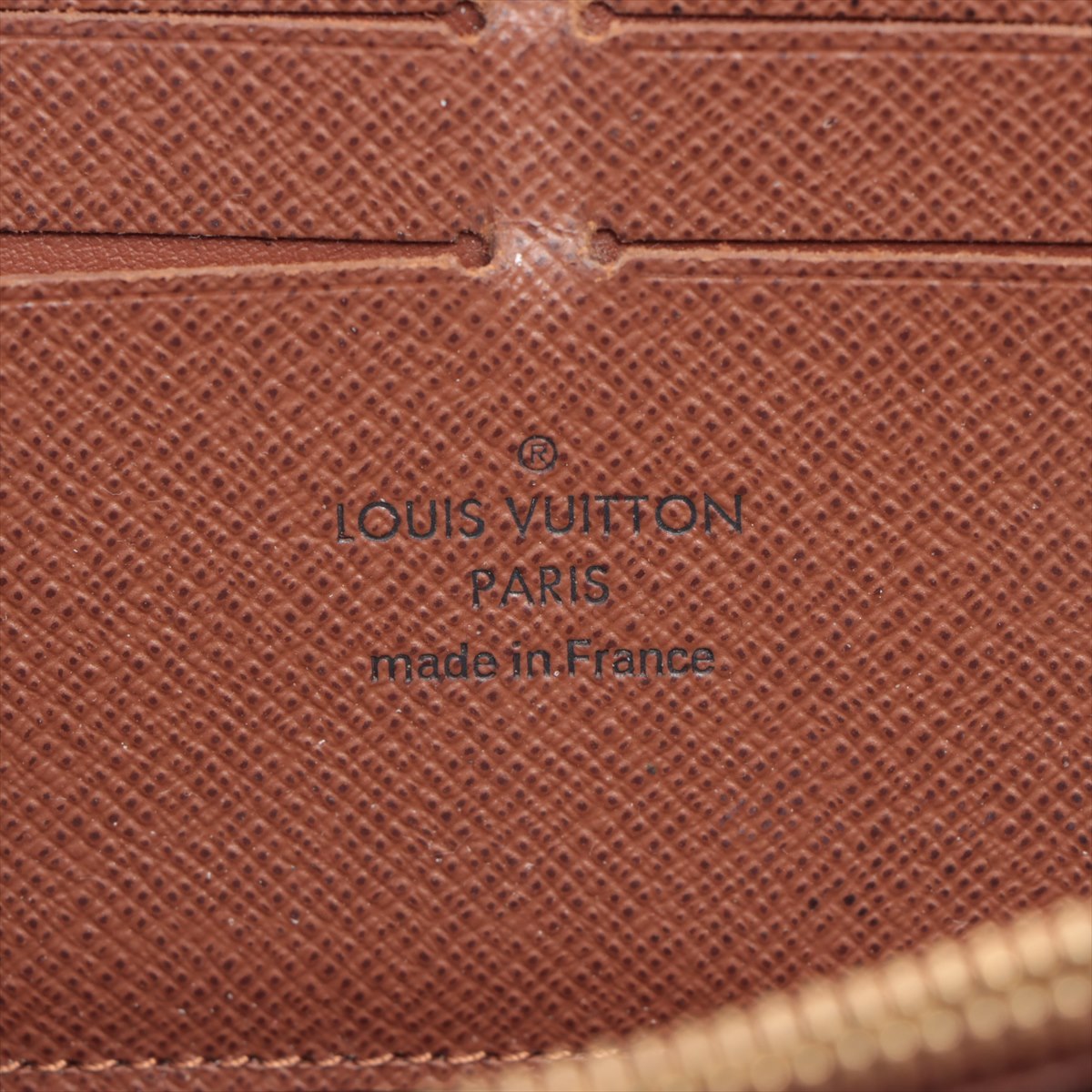 Louis Vuitton Monogram  Wallet M60017 Brown Round Zip Wallet