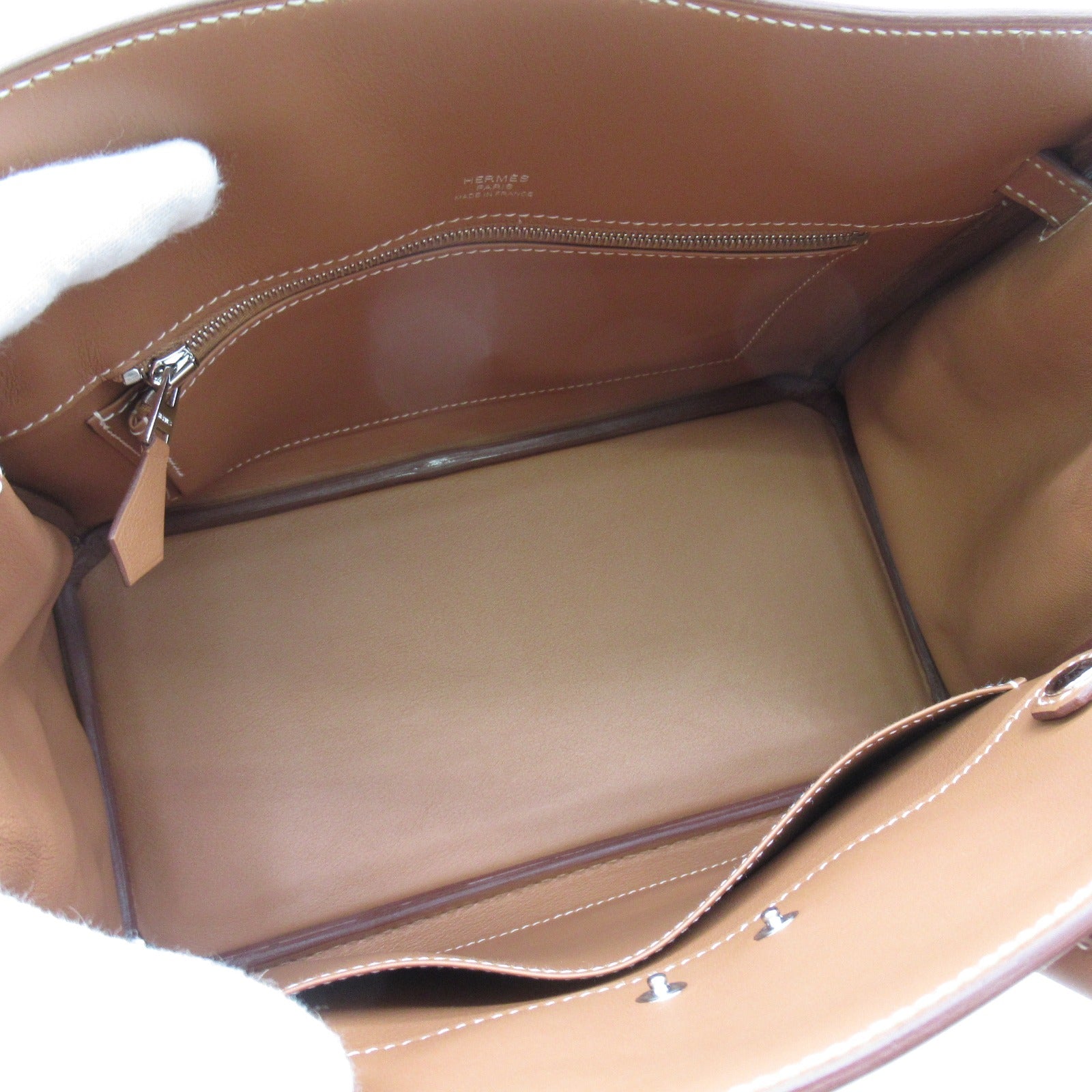 Hermes Hermes Shadowbur 25 G Handbag Bag Leather   Brown
