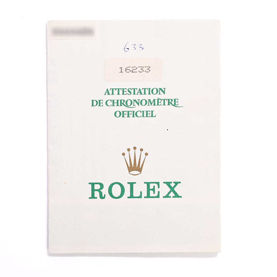 Rolex Datejust Watch 16233G X  White Print Roman
