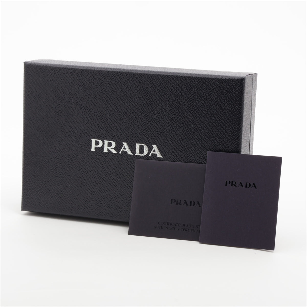 Prada Saffiano Triangle 1ML009 Leather Wallet Beagle