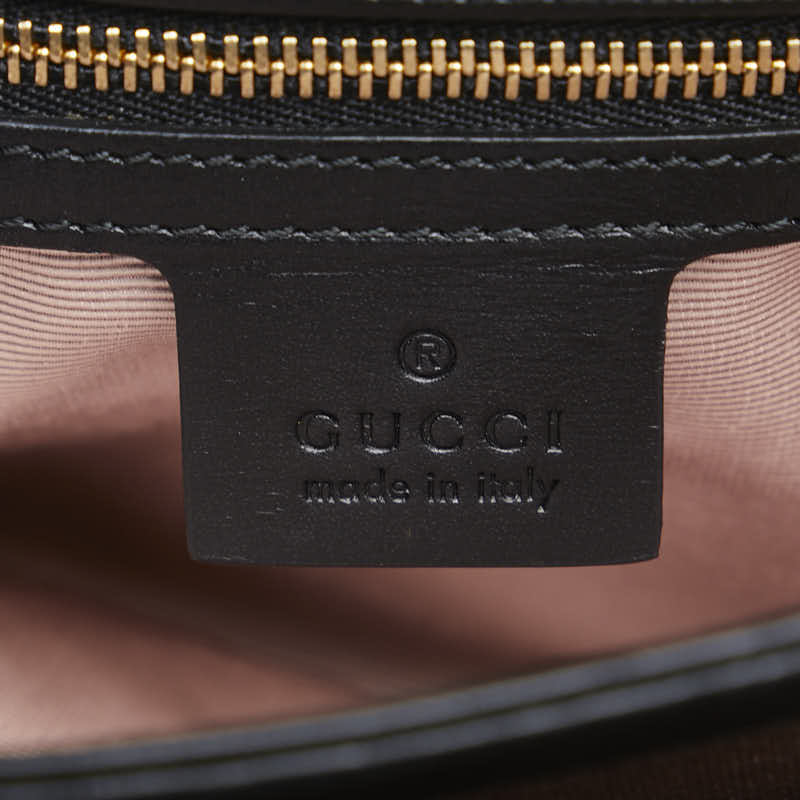Gucci GG Marmount Ali  Shoulder Bag 550126 Black  Leather  Gucci