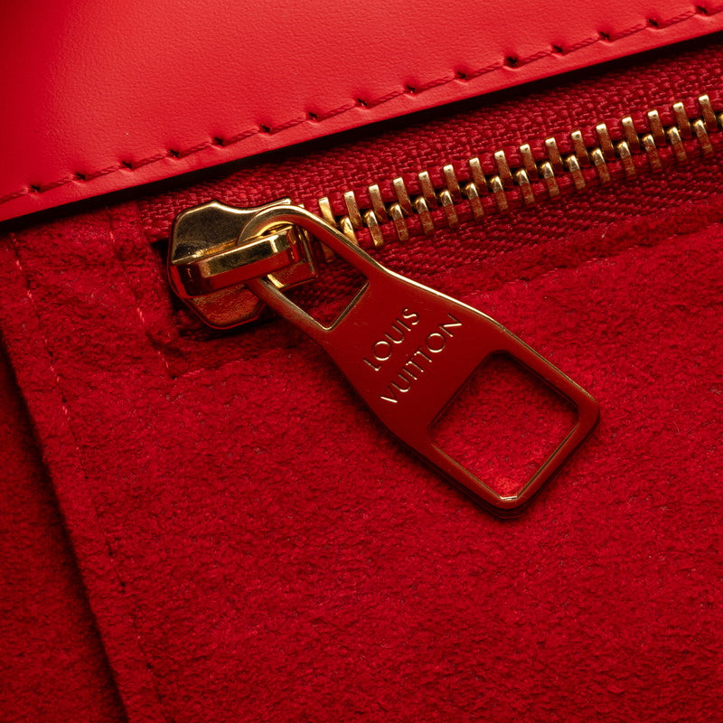 Louis Vuitton Monogram Phoenix PM Handbag M41537 Cochlear Red Brown PVC Leather  Louis Vuitton