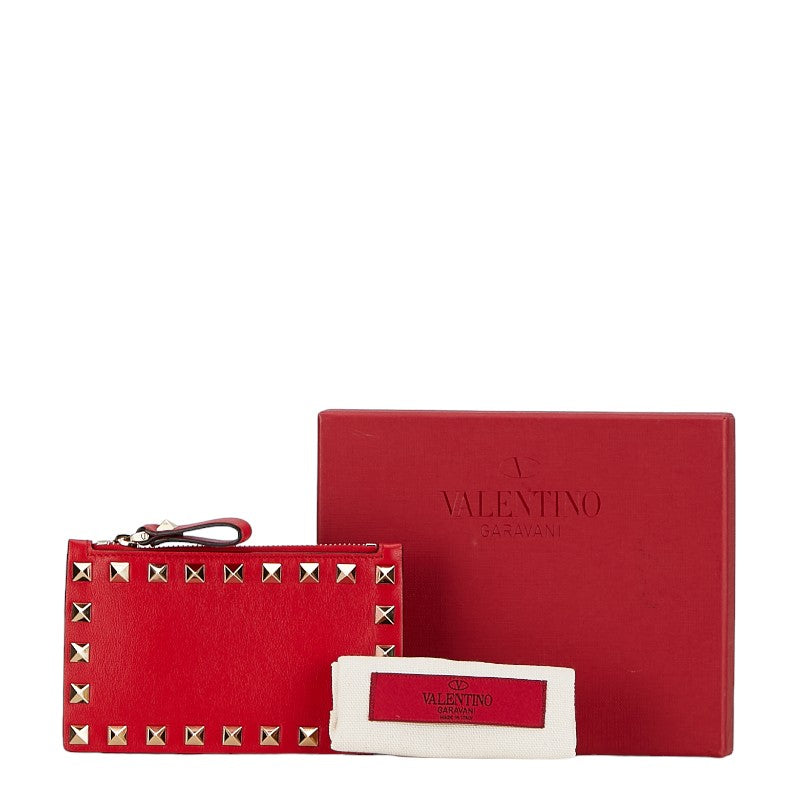 Valentino Locktads Coincase Cardcase Red G Leather  Valentino