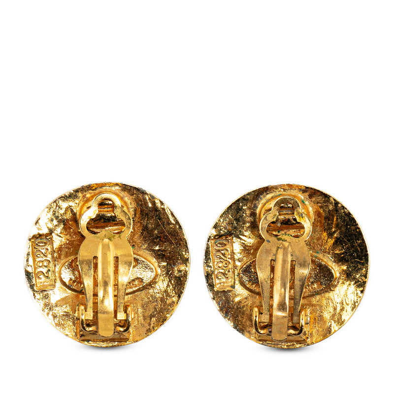 Chanel Coco Logo Round Earring G   CHANEL