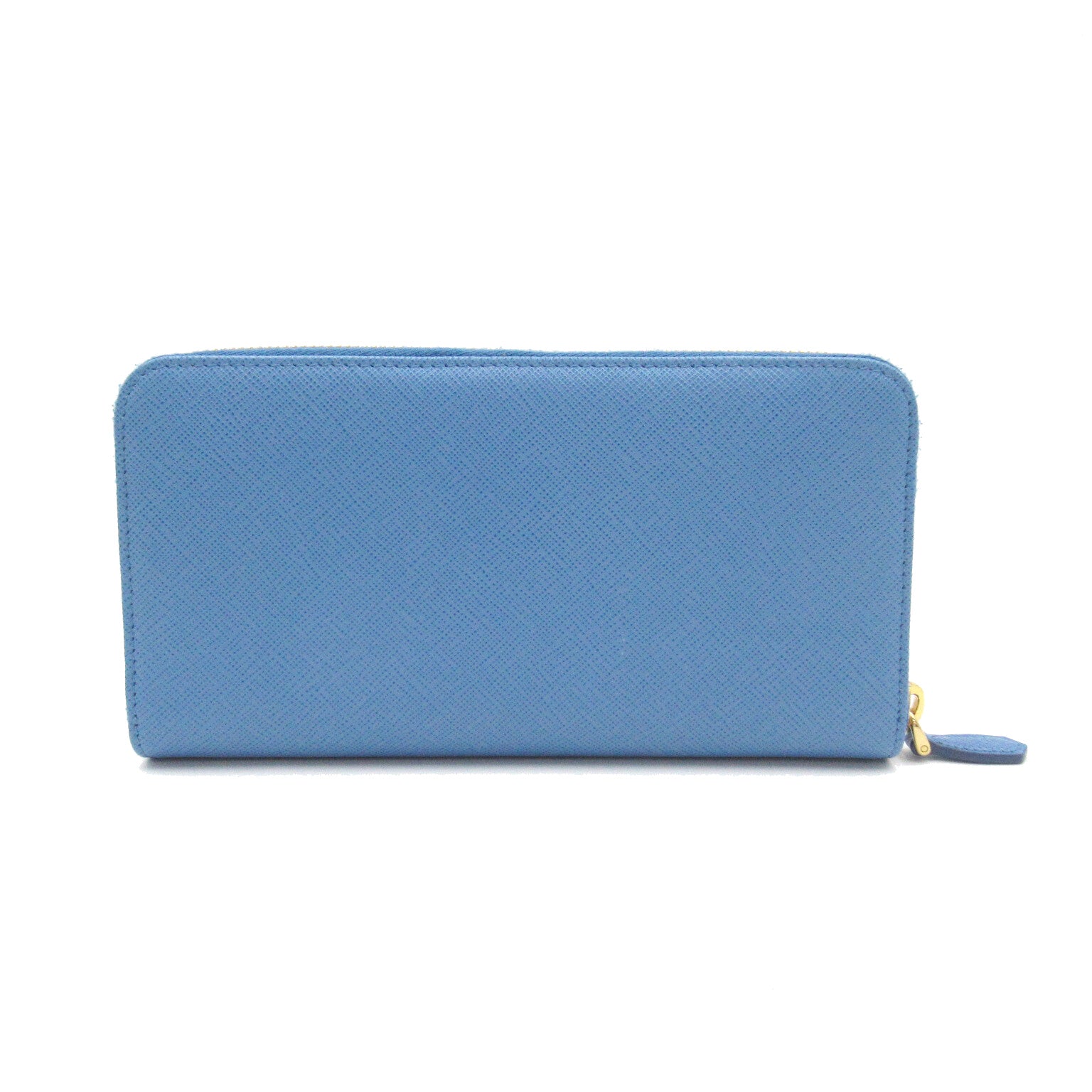Prada Prada Round Long Wallet Round Long Wallet Sapphire Leather   Blue 1ML506