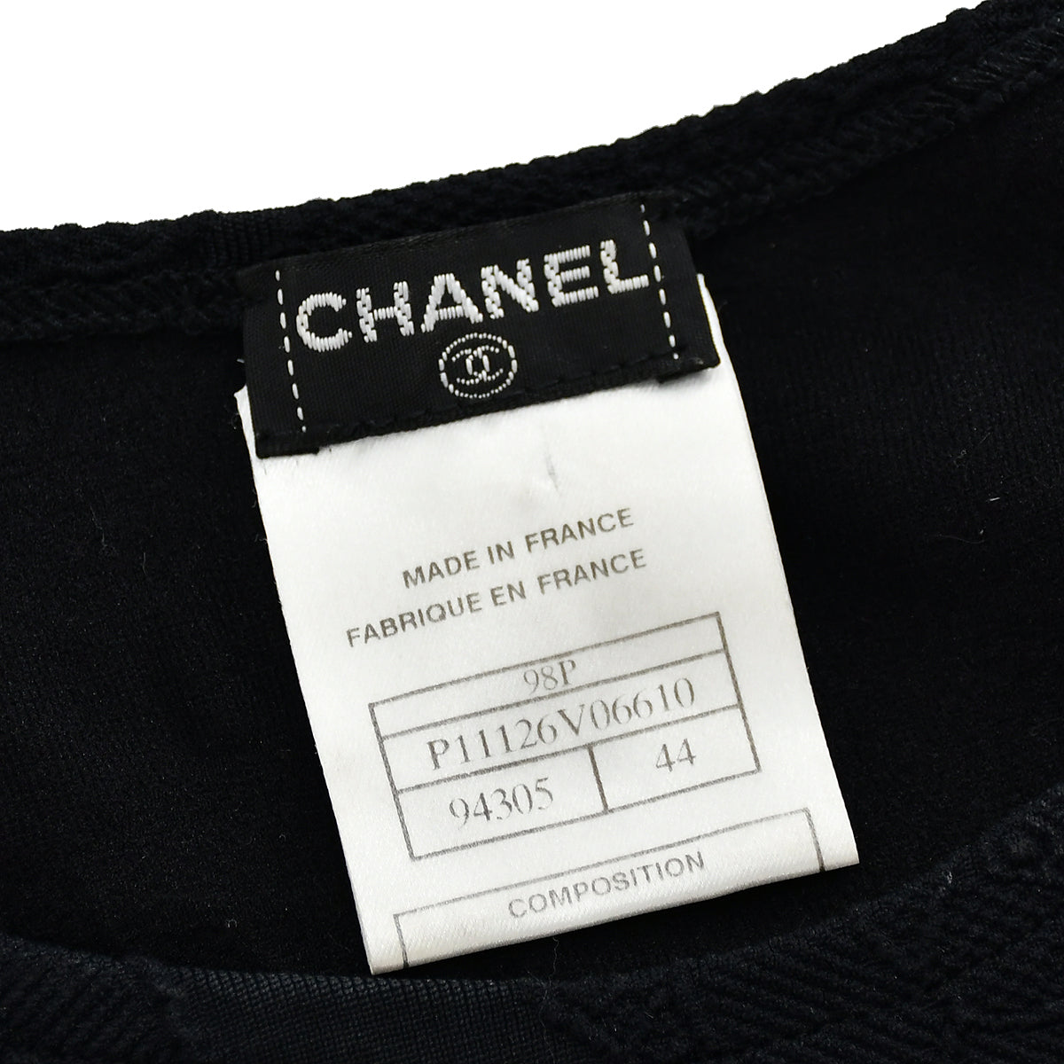 Chanel T-shirt Black 98P 