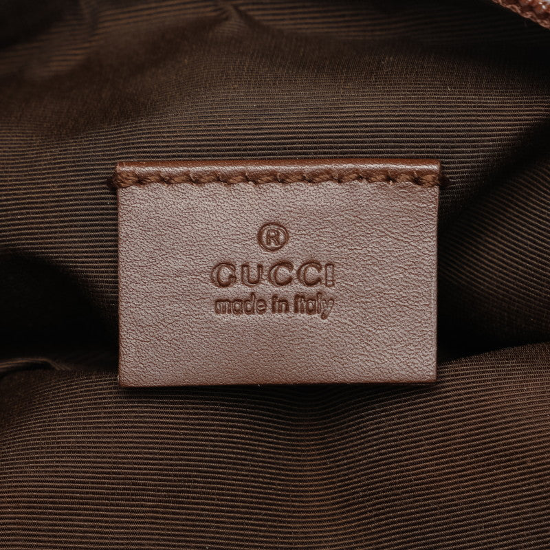 Gucci GG Canvas Pouch 29595 Beige Brown Canvas Leather  Gucci