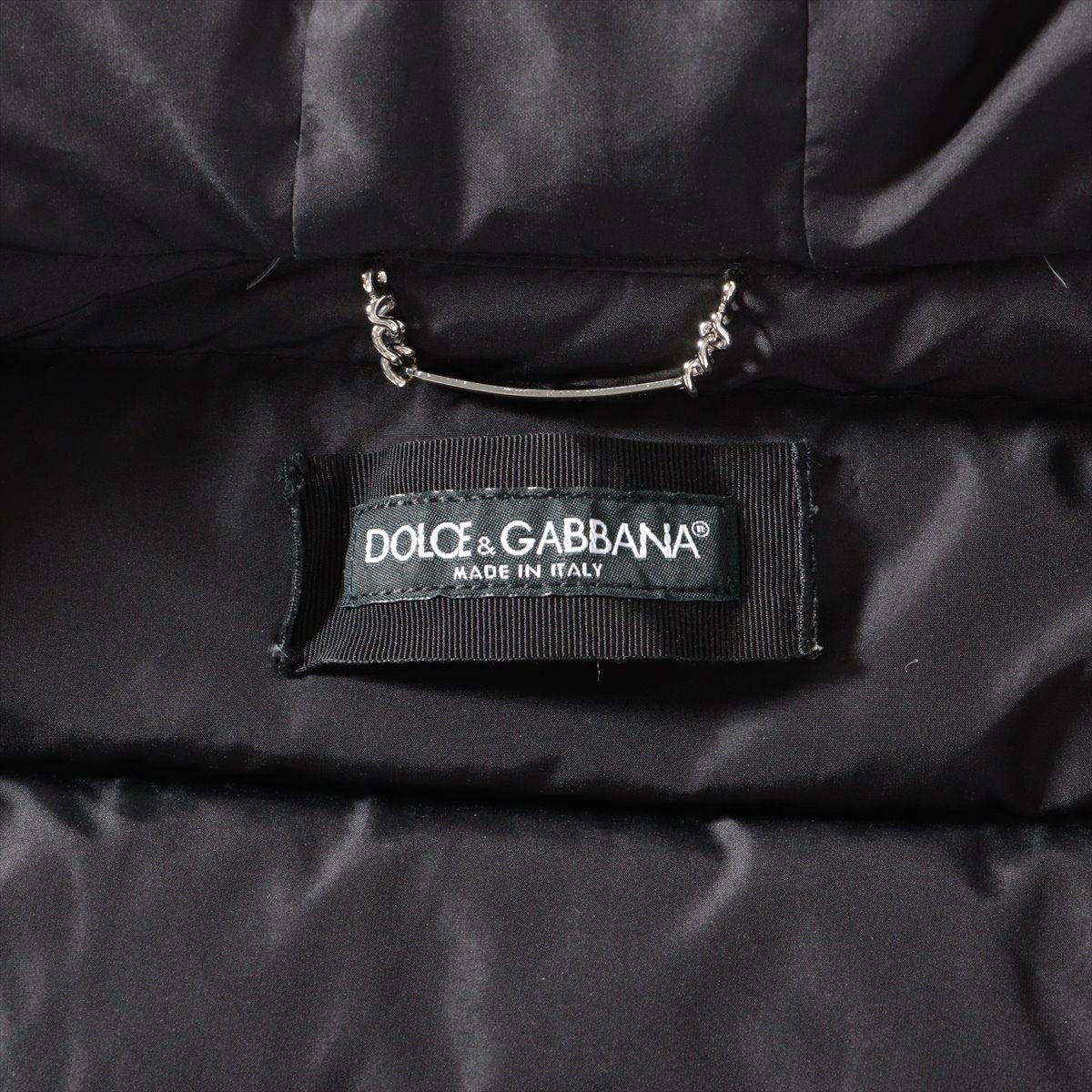 Dolce &amp; Gabbana Polyester Down Jacket 44 Men Black G9MP0T