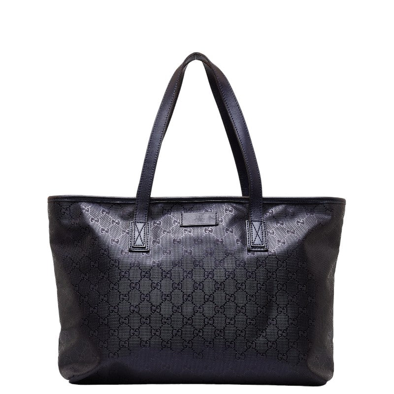 Gucci GG Printed Tote Bag Shoulder Bag 211137 Pearl PVC Leather  Gucci
