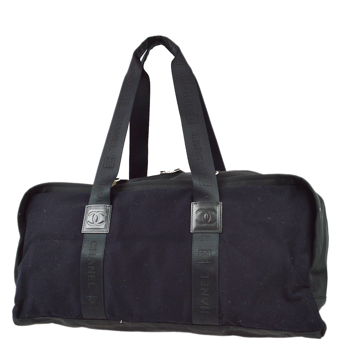 Chanel 黑色毛氈運動系列行李箱健身包