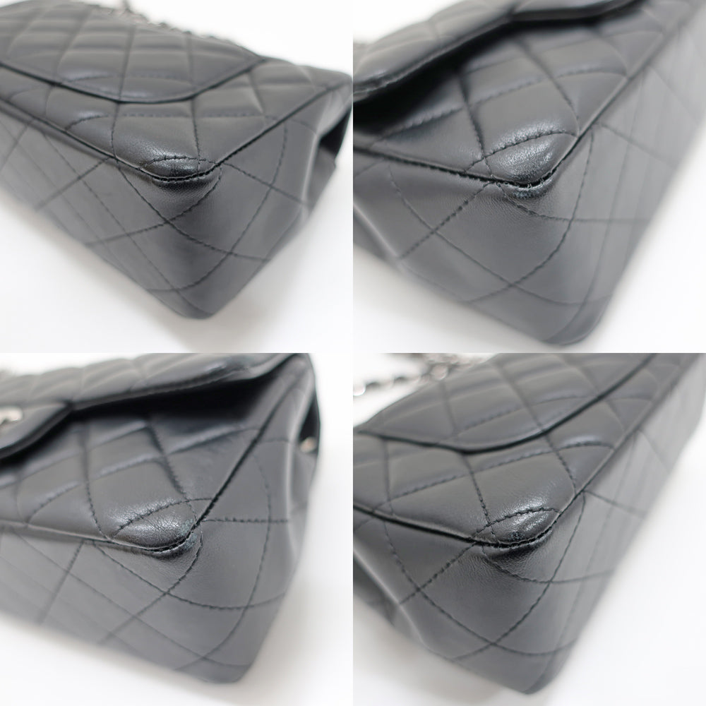 CHANEL Mini Flap Bag 20  Black Silver G  SV Chainsholder Bag Coco Black  A69900