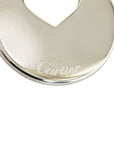 Cartier Heart Motif Logo Charm Silver Metal  Cartier