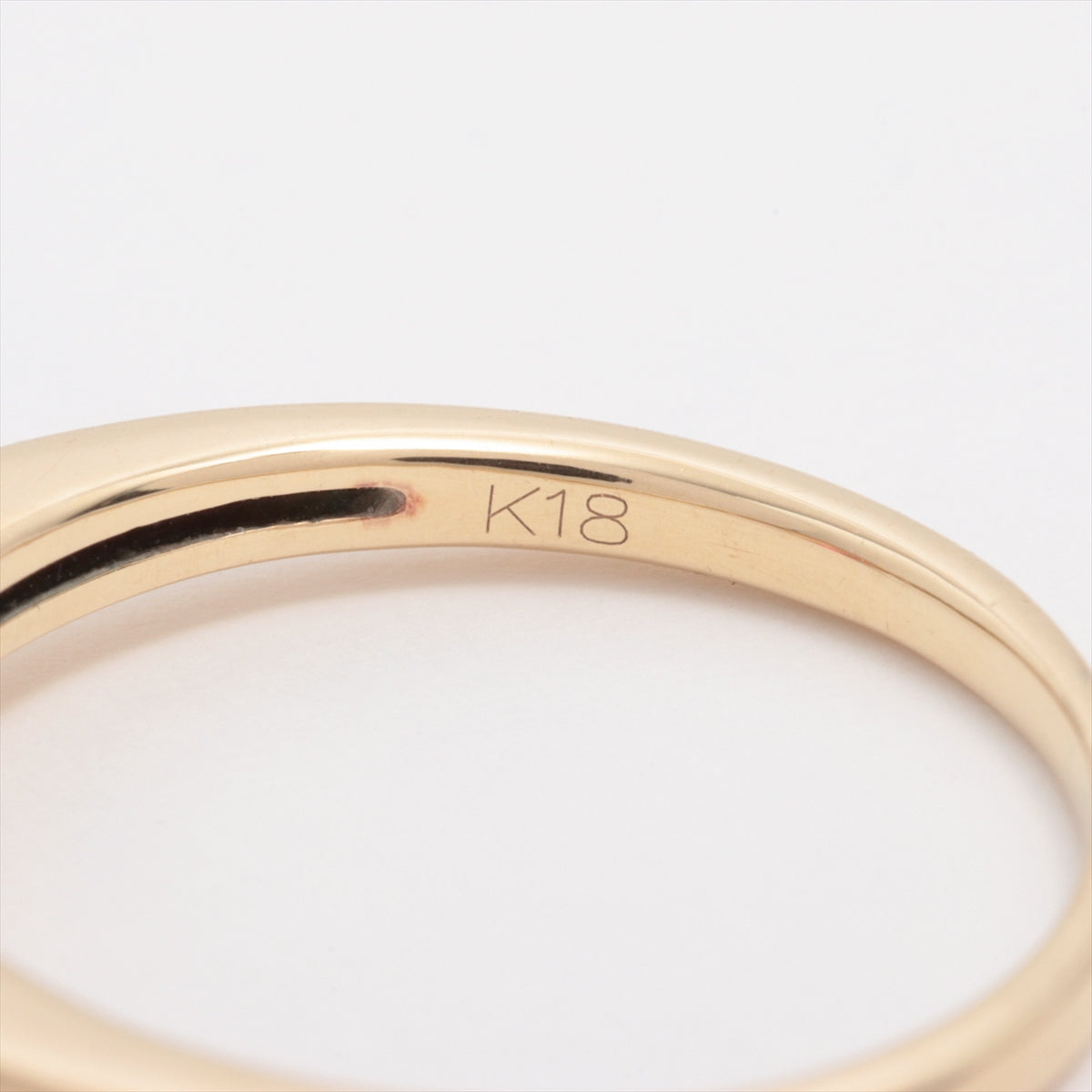 Ru Diamond Ring K18 2.7g 0.793 D0.05 E