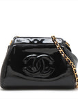 Chanel Coco Patent Leather Chain Shoulder Bag Black G  5th