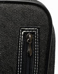 Burberry Pouch Black Denim Leather