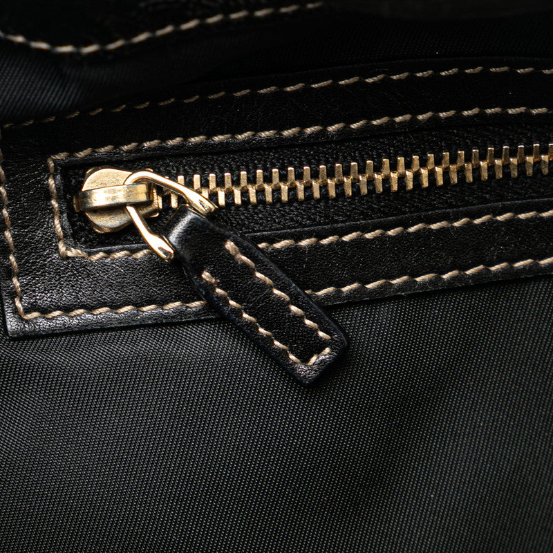 Gucci  Bride Double G Sy Line Tote Bag 162094 Black G Patent Leather  Gucci