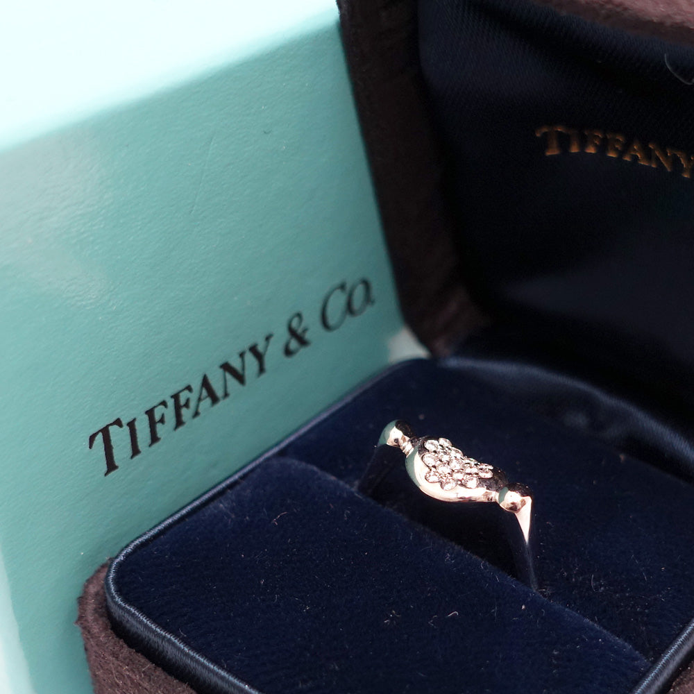 Tiffany Pt950  Pave Diamond Ring Jewelry