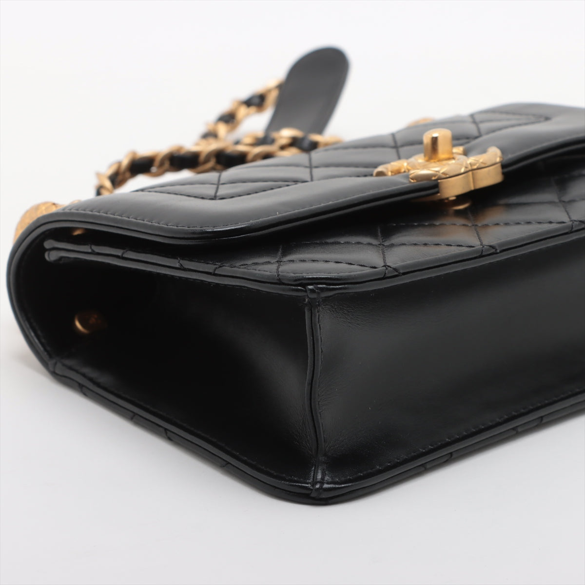 Chanel Mini Matrasse in Chain Shoulder Bag Black G