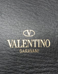 Valentino Stads Handbag Shoulder Bag 2WAY Black Leather  Valentino