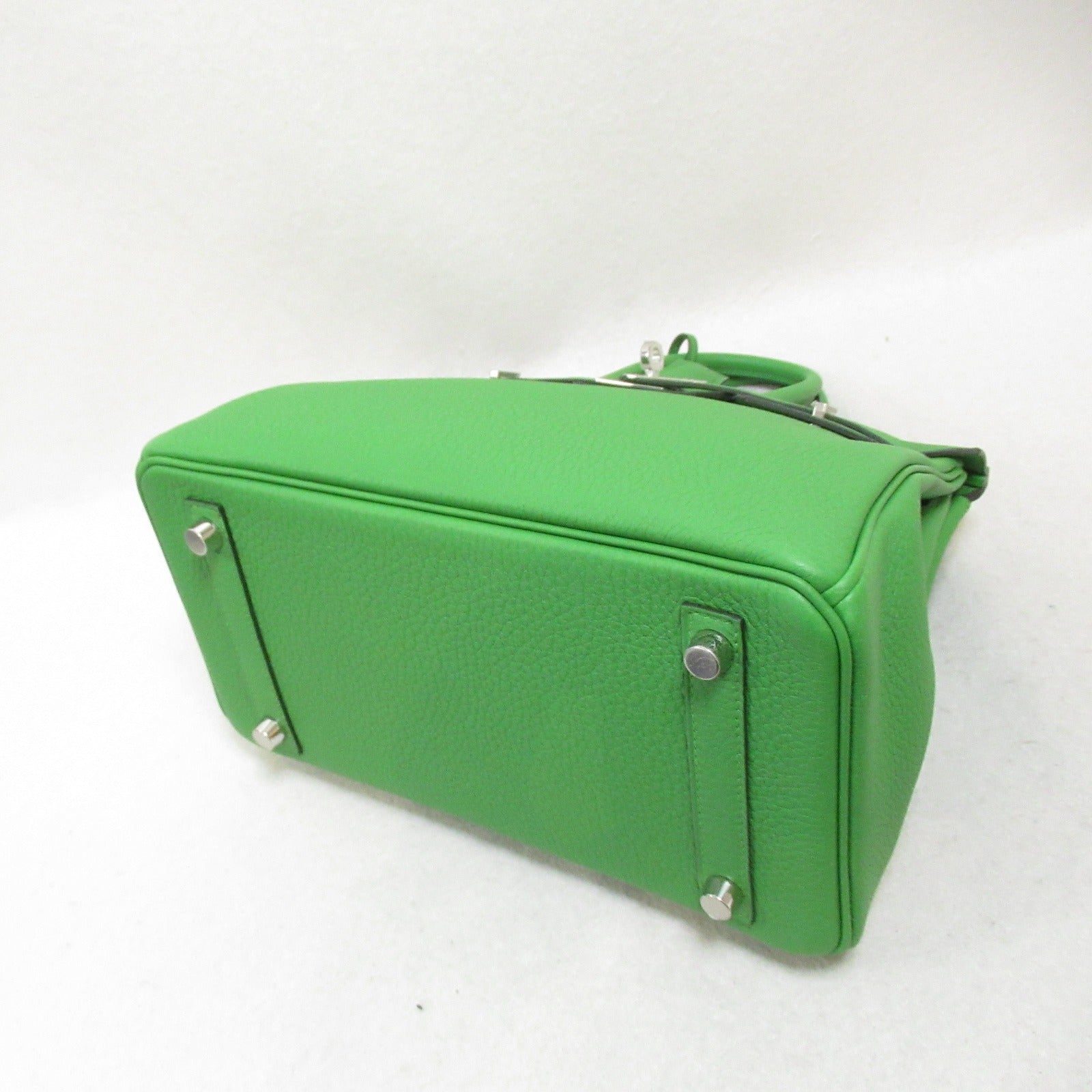 Hermes Hermes Birkin 25 Vel Yuka Handbag Handbag Handbag Leather Togo  Green