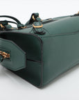 Balenciaga Mini Neoclassical City Leather 2WAY Handbag Dark Green 638524