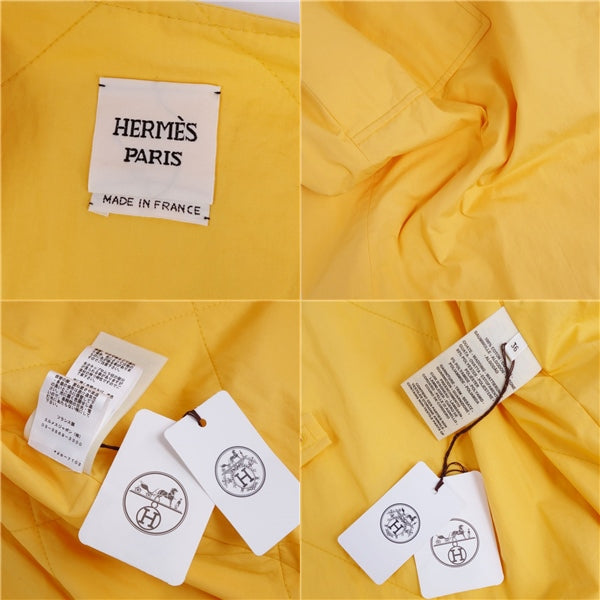 Hermes Coat 22SS Coat Ilet Clap Cotton Out  36 Yellow  Lord