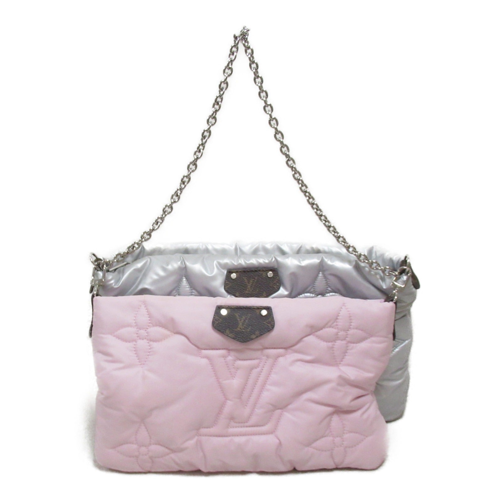 Louis Vuitton Louis Vuitton Maxime Multicolor Pochette Accessoires Shoulder Bag Shoulder Bag PVC Coated Canvas Recycled Nylon  Silver / Pink M21056