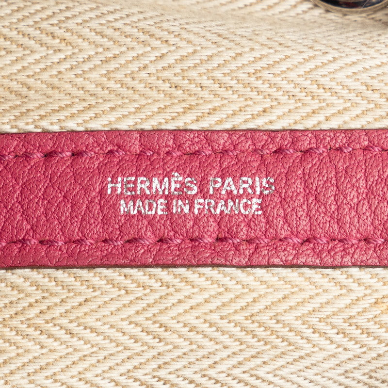 Hermes Garden Party TPM Handbag Roses Pink Negonda  Hermes HERMES