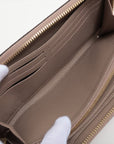 Louis Vuitton Bi-Color Monogram Emplant Zippie Wallet M69794 Turtle Cream Round Zip Wallet