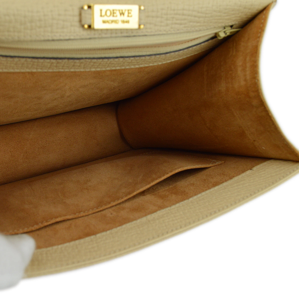 Loewe 米色 Barcelona 2way 單肩手提包