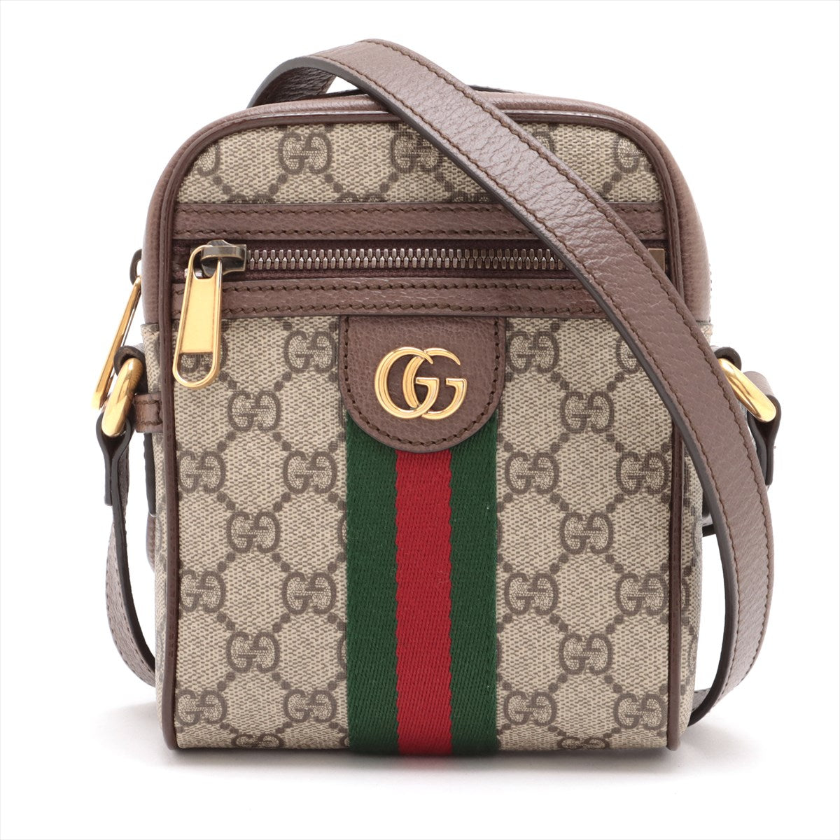 Gucci GG Supreme Ophidia Shoulder Bag Brown 598127