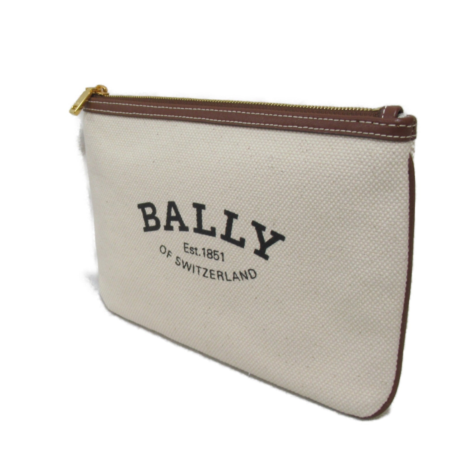 Barry Bally Clutch Backpack Second Bag ack  Canvas  Ivory Natural SBL6301933WLO00JI135