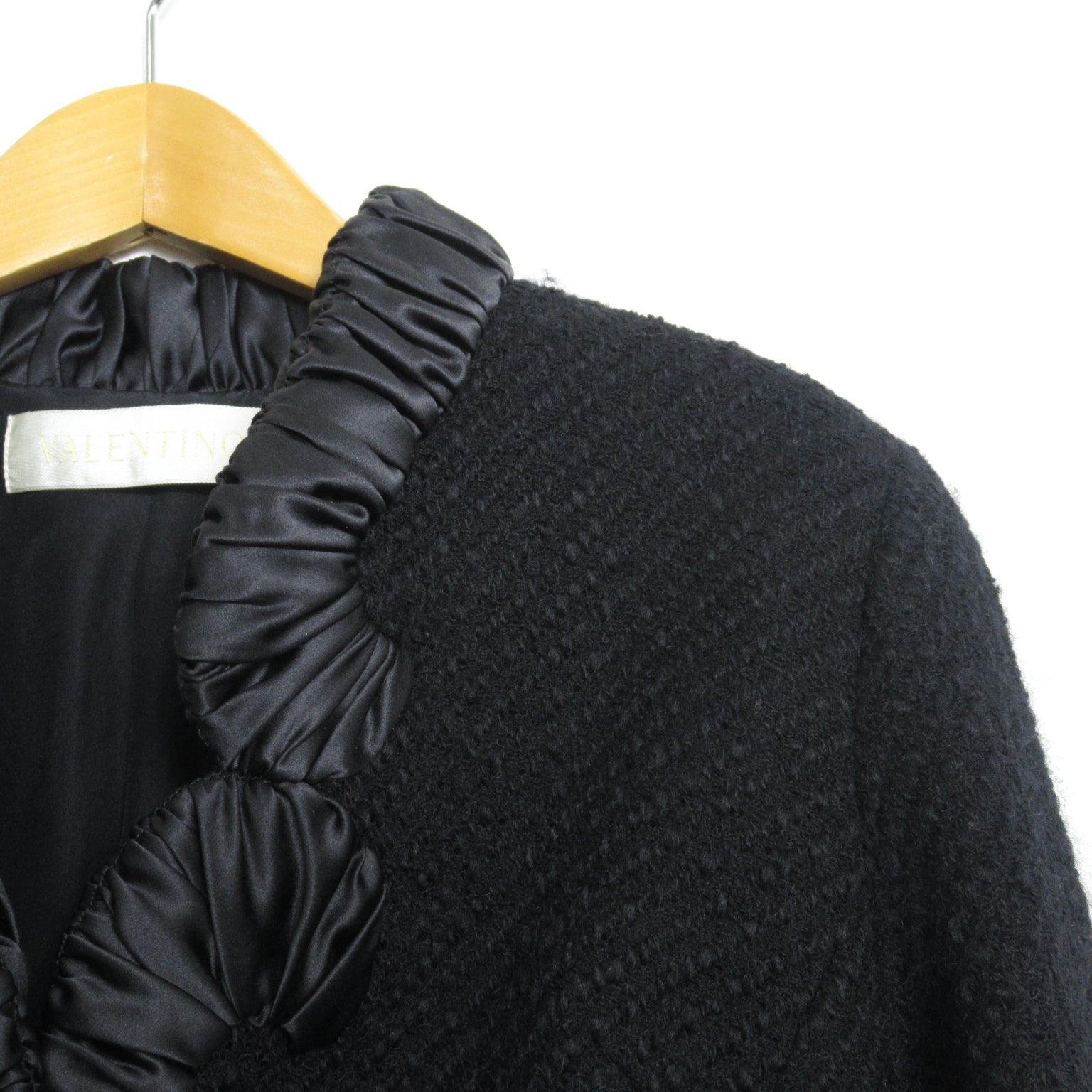 Valentino Valentino Tweed Jacket   Wool  Black