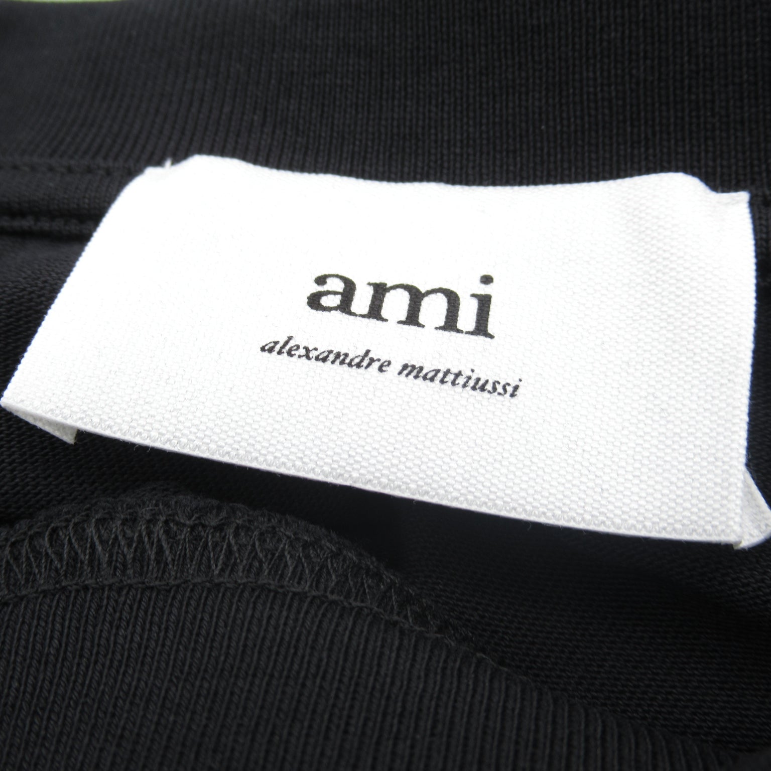 AMI AMI  Half-Hand  Clothing Tops Cotton   Black BFUTS005726001XS