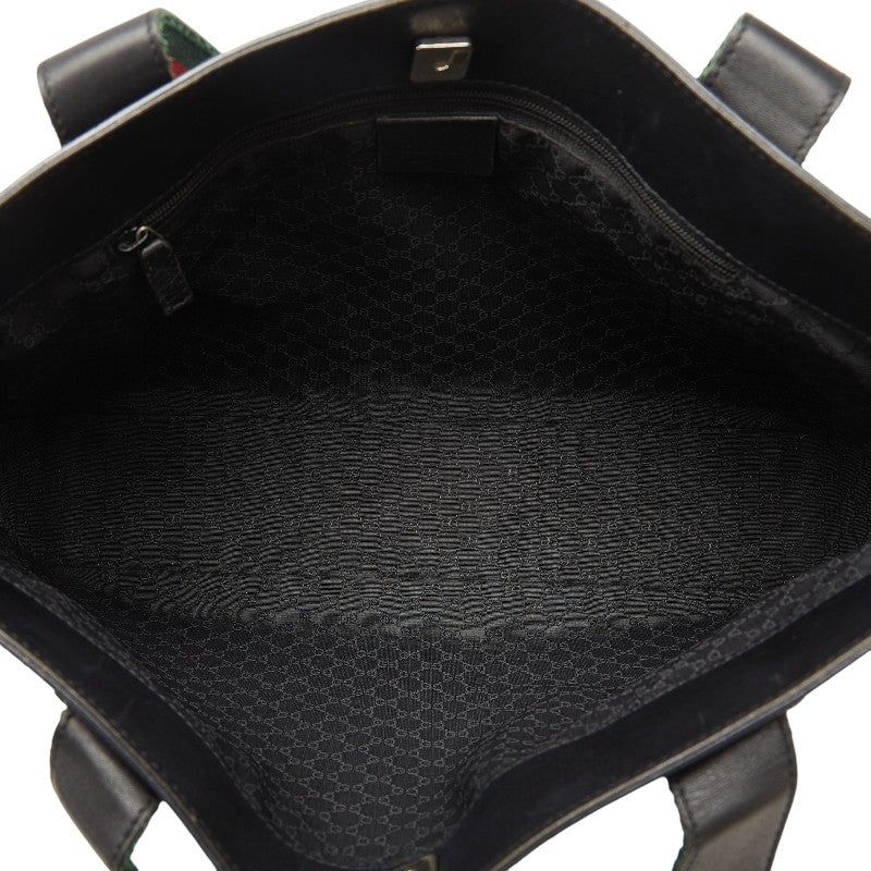Gucci Sherry Shoulder Bag 73983 Black Multicolor Leather  Gucci