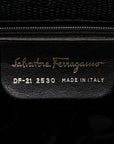 Salvatore Ferragamo Vallarta Handbag Tote Bag DF21-2530 Black G Leather  Salvatore Ferragamo
