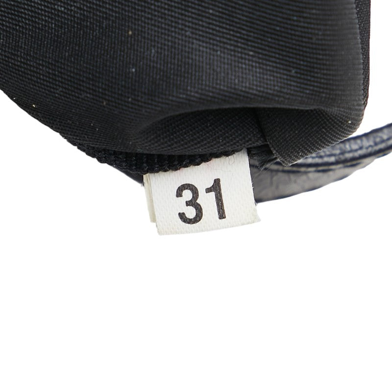 Prada Triangle Logo  Bag Handbag BR418Z Black Nylon Leather  Prada