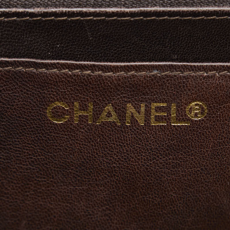 Chanel Crocodile Coco Chain Shoulder Bag Brown G Leather  Chanel