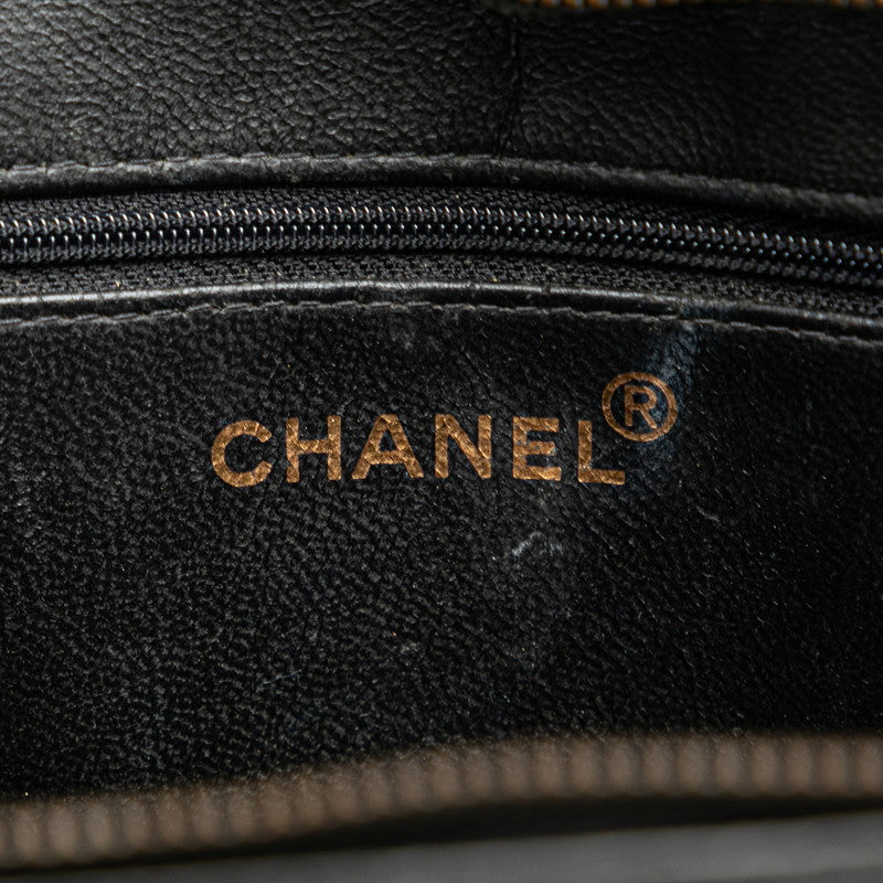Chanel Matrasse Coco Handbag Tote Bag Black Leather  Chanel