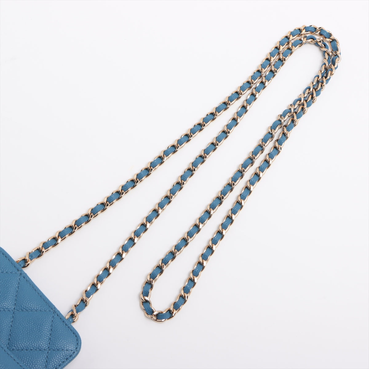 Chanel Matrasse Caviar S Chain Shoulder Bag Soundcase Blue G  29th