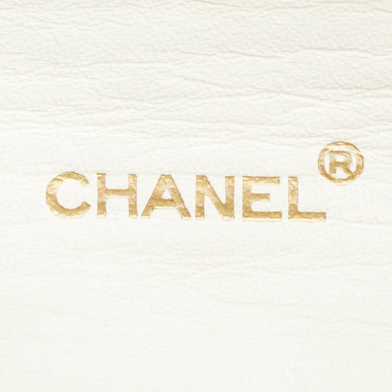 Chanel Matrasse Diana 25 Coco Chain  Chain Handbag White Beige Leather  Chanel