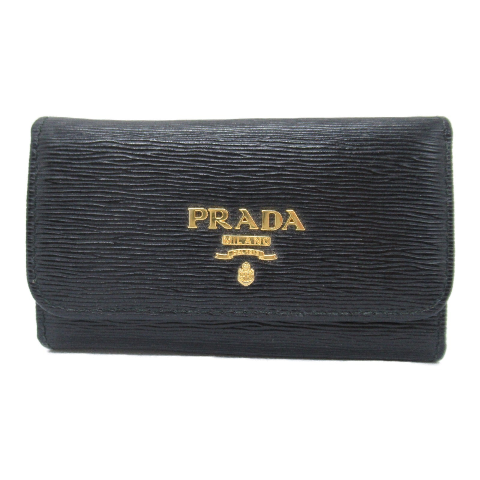 Prada Prada 6  Keycase Keycase Accessories Sapphire Leather   Black Box