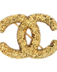 Chanel 1993 CC Brooch Pin Gold Small