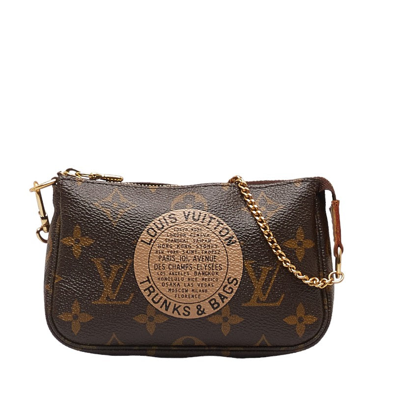 Louis Vuitton Monogram Mini Accessoires T&amp;B Portefolio Miniature Handbag M60153 Brown PVC Leather  Louis Vuitton