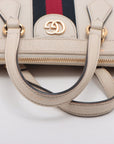 Gucci Ophidia Leather 2WAY Handbag White 547551