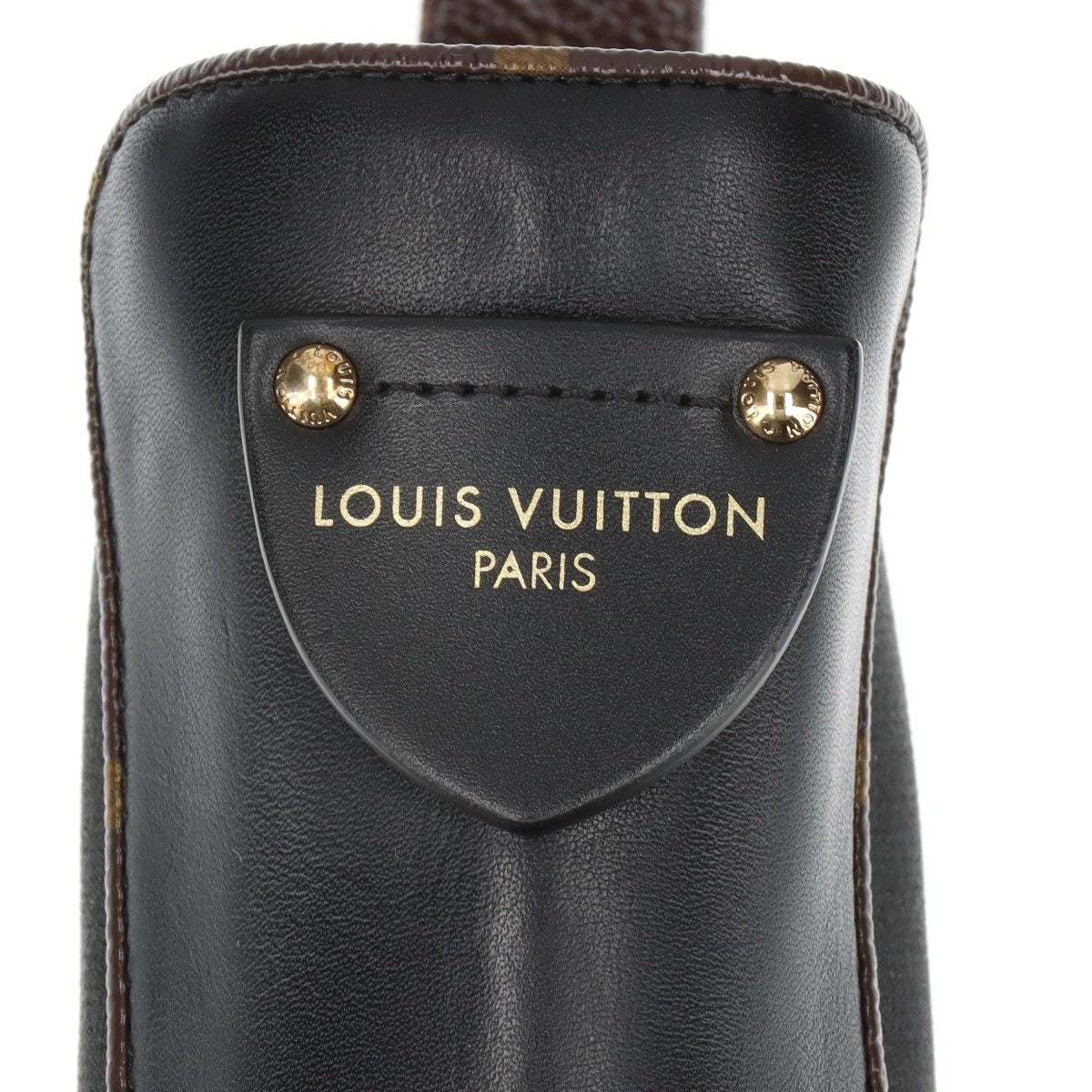 Louis Vuitton LV Bubble Line 22 Years Leather Side Shoes 39  Black x Brown LS1212 Monogram