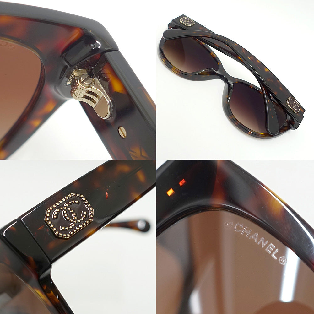 Chanel S Eyewear Butterfly Shape Coco 5477-A c.714/S5 Brown GD G   Female Fashion  Sunglasses Case Cross Box