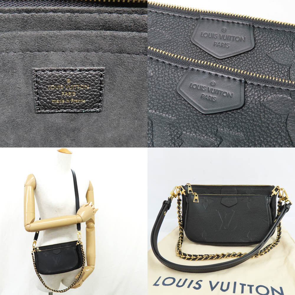 Louis Vuitton Multi-Pouch Accessories M80399 Monogram Amplant Accessories Bag Noir Chain G  Leather
